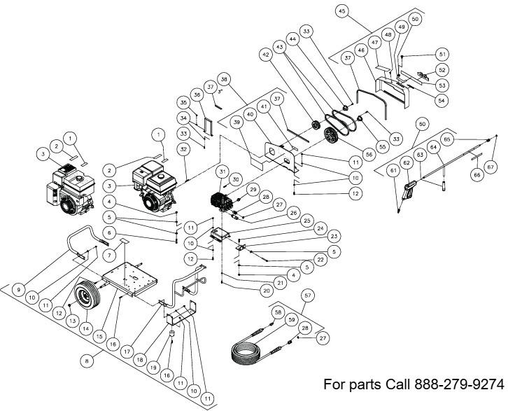 MITM JCW-3003-0MVB pressure washer parts and manual